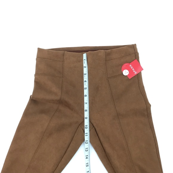 Spanx Faux Suede Leggings Rich Caramel - Picture 14 of 15